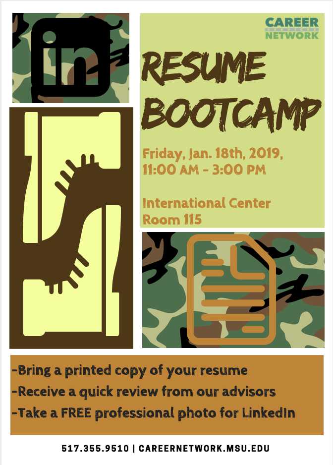 Resume Bootcamp Flyer