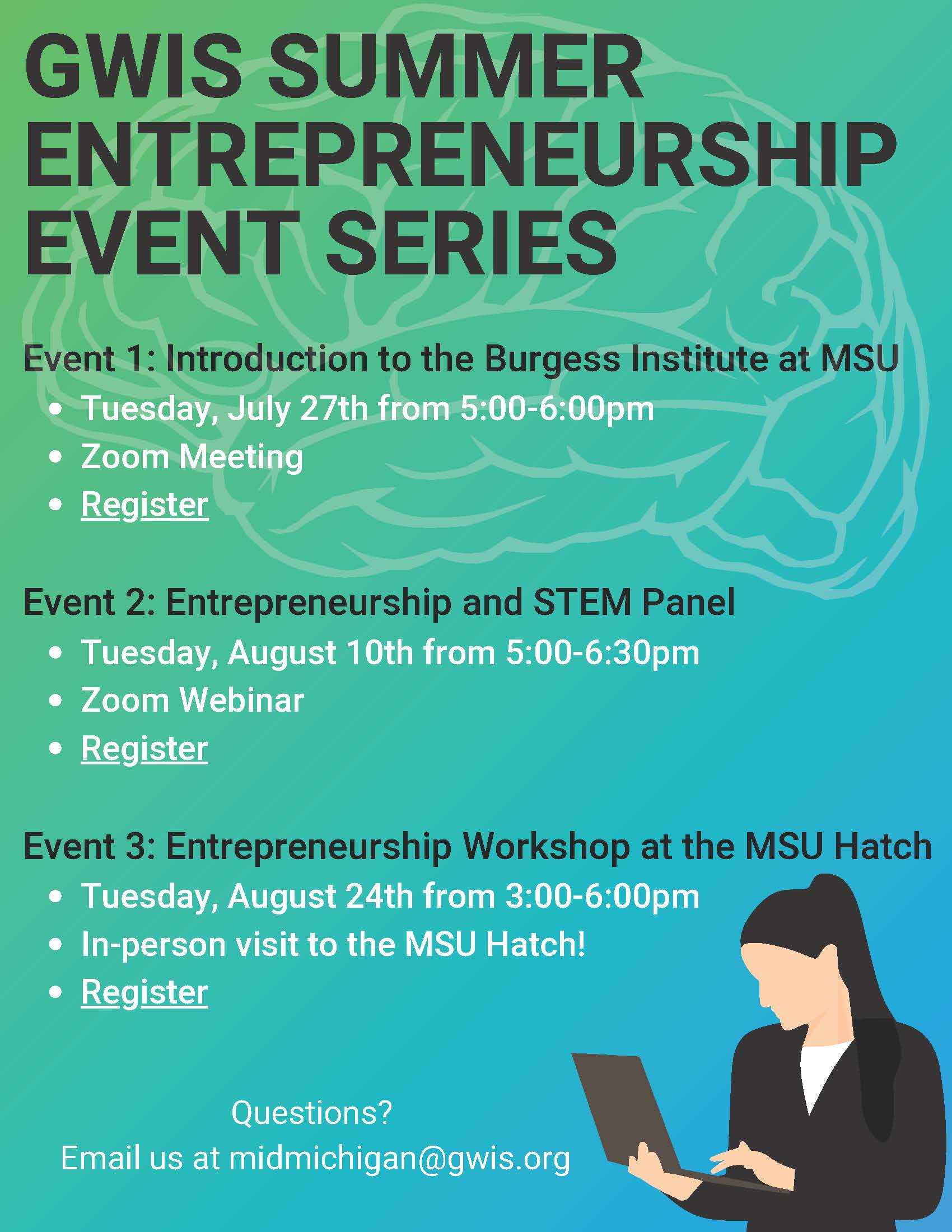 GWIS Summer Entrepreneurship Event Series, 2021