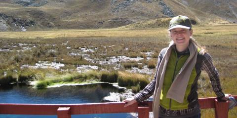 Dr. Kalman in the Huascarán National Park.